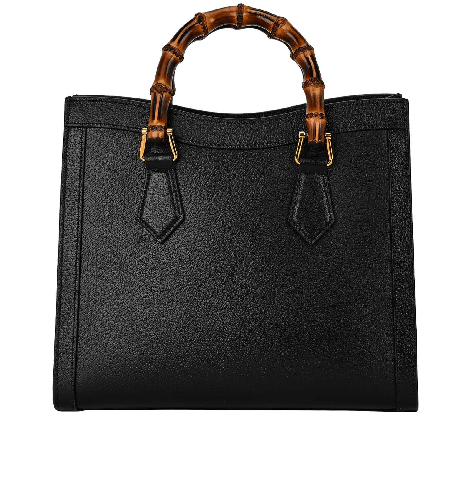 Medium Diana Tote, &pound;1,500, Handbags, Black, Leather, Back view